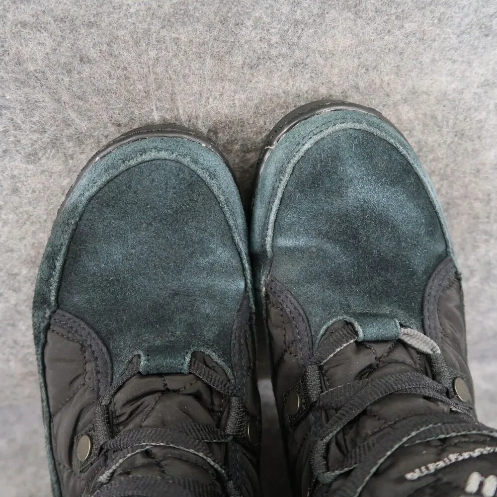 Columbia Shoes Womens 7 Boots Lace Up Winter Waterproof Quilted Powder Shorty
